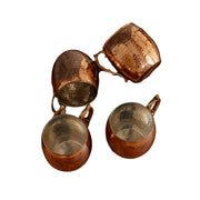 Hammered Copper Moscow Mule Mug Set