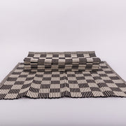 Checkered Woven Cotton Placemat Set