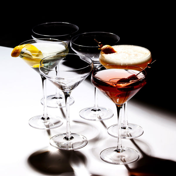 Hand-Blown 10 oz Martini Glass