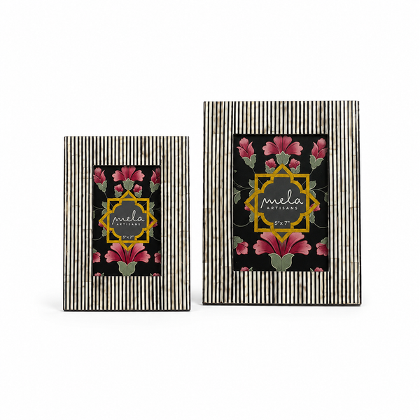 Pinstripe Inlay Photo Frame Set