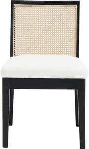 Woven Rattan Sherpa Dining Chairs, Set of Four – dining room set (view 7) | Roost & Roam