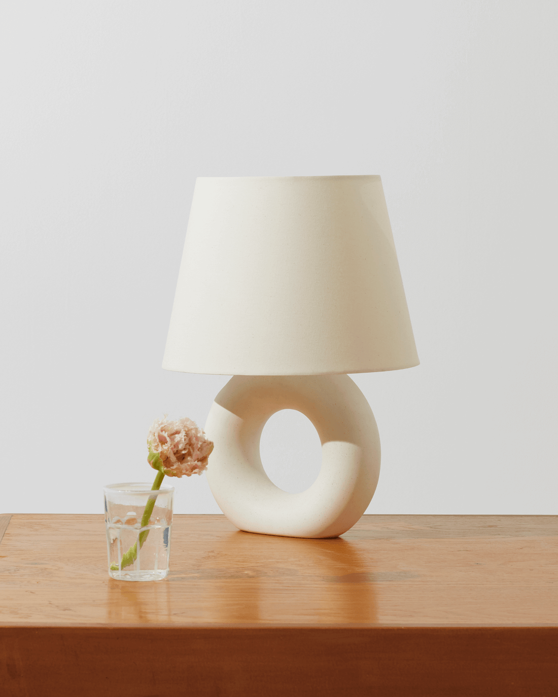 Ring-Base Ceramic Table Lamp