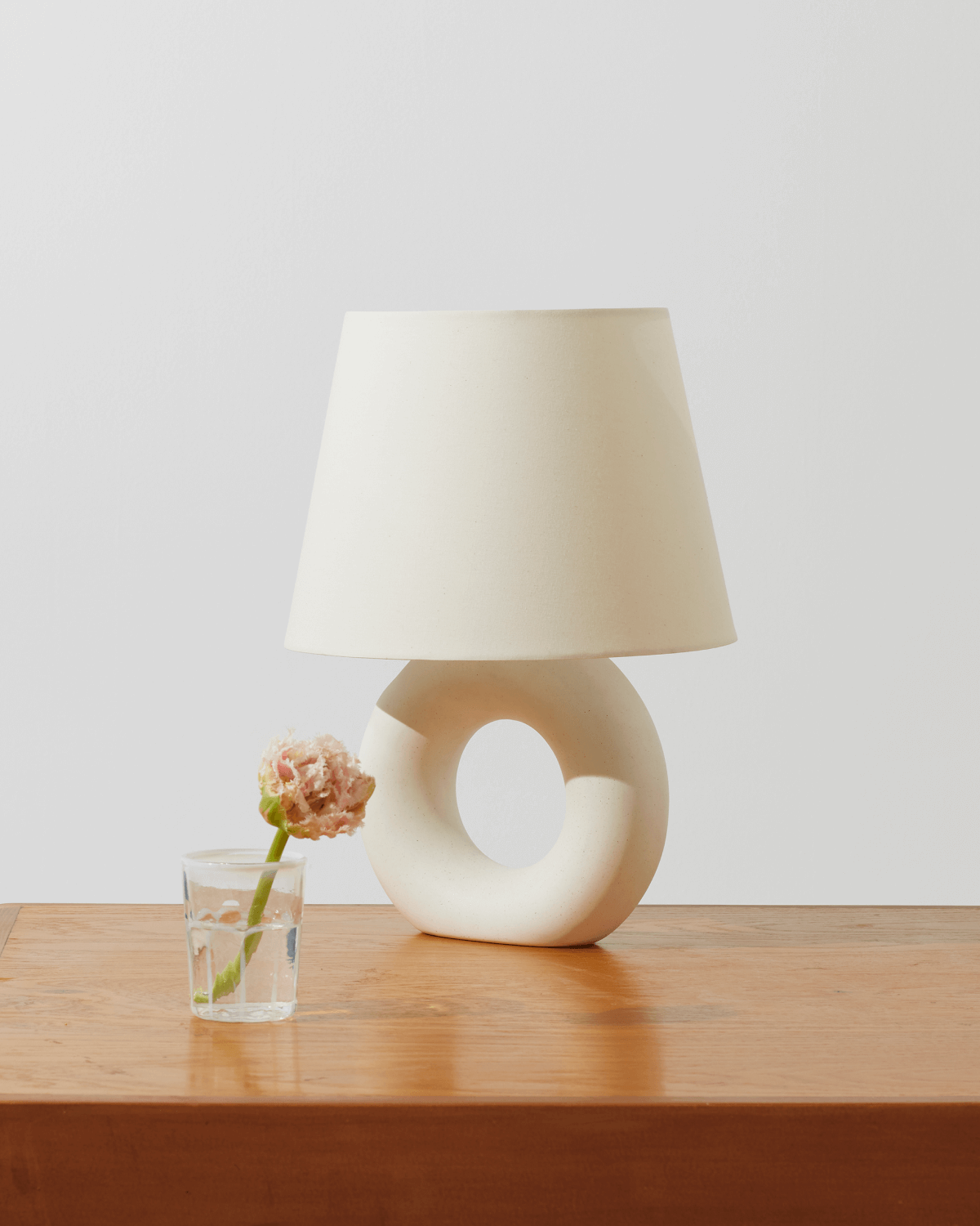 Ring-Base Ceramic Table Lamp