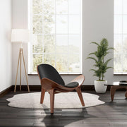 Vegan Leather Shell Lounge Chair — alternate view or variant option