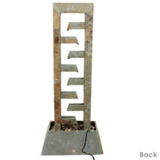 Stacked Slate Tiered Floor Fountain