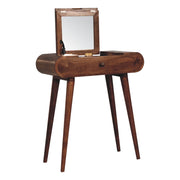 Mango Wood Folding Mirror Dressing Table