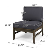 Acacia Wood Sectional Outdoor Sofa Set — additional product view 13