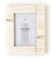 Inlaid Bone Tile Brass Picture Frame