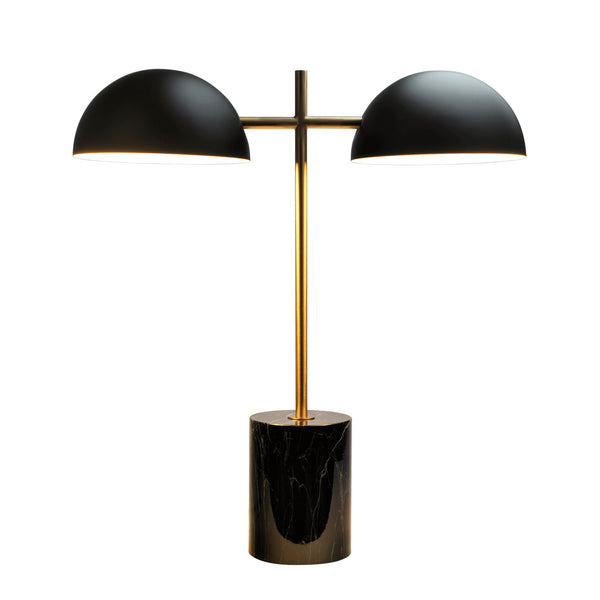 Nova Black & Gold Marble Table Lamp