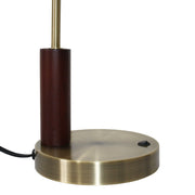 Gold Glass Globe Desk Lamp