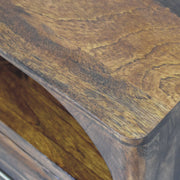 Arched Mango Wood Nightstand