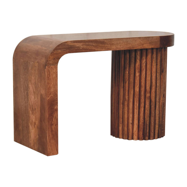 Fluted Mango Wood Coffee Table