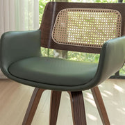 Cane-Back Swivel Armchair Dining Chair – dining room set (view 7) | Roost & Roam