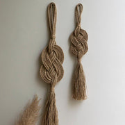 Knotted Jute Fiber Wall Hanging