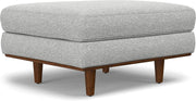 Mid-Century Upholstered Sofa and Ottoman Set