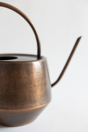 Hammered Copper-Finish Iron Watering Can