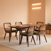 Cane Back Swivel Dining Chair Set – dining room set | Roost & Roam