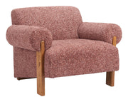 Copper Textured Fabric Accent Chair