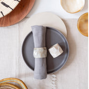 Faceted Horn Napkin Rings
