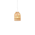 Woven Rattan Bell Pendant Light