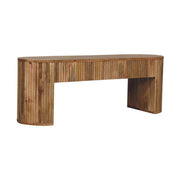 Fluted Mango Wood Media Console