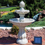 Two-Tier Solar Outdoor Water Fountain