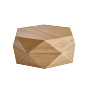 Geometric Hexagon Flip-Top Storage Coffee Table