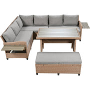 PE Rattan Sectional Outdoor Sofa Set