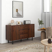 Wood-Grain Three-Drawer Buffet Cabinet – buffet (view 2) | Roost & Roam