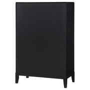 Fluted Five-Drawer Tall Chest