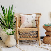 Punch-Needle Eco-Cotton Throw Pillow