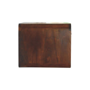 Curved Mango Wood Floating Nightstand