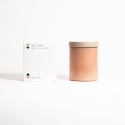 Floral Soy Wax Glass Candle
