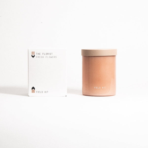 Floral Soy Wax Glass Candle