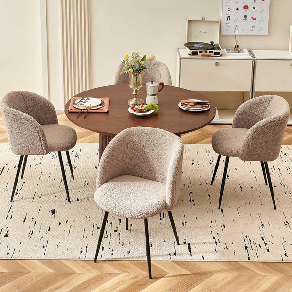 Fluted Pedestal Round Dining Set – dining room set (view 4) | Roost & Roam