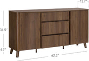 Reeded Wood-Grain Buffet Sideboard – buffet (view 2) | Roost & Roam