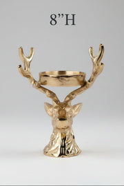 Gold Aluminum Antler Candleholder, 2 Size Options