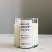 Hand-Poured Soy Wooden Wick Candle — Small-batch soy candle with coffee, sugar, and cream scent profile