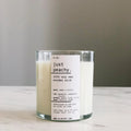 Hand-Poured Soy Wooden Wick Candle — Soy wax candle with wooden wick, peach and vanilla-sugar scent profile