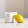 Yuzu Soy Wooden Wick Candle — Bright, energizing, and unexpectedly refined, Yuzu reimagines grapefruit with a vibrant, m
