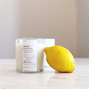 Yuzu Soy Wooden Wick Candle — Bright, energizing, and unexpectedly refined, Yuzu reimagines grapefruit with a vibrant, m