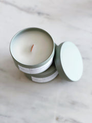 Oakmoss & Cedarwood COconut Creme Wax & Wooden Wick Candle — scale reference and proportion detail