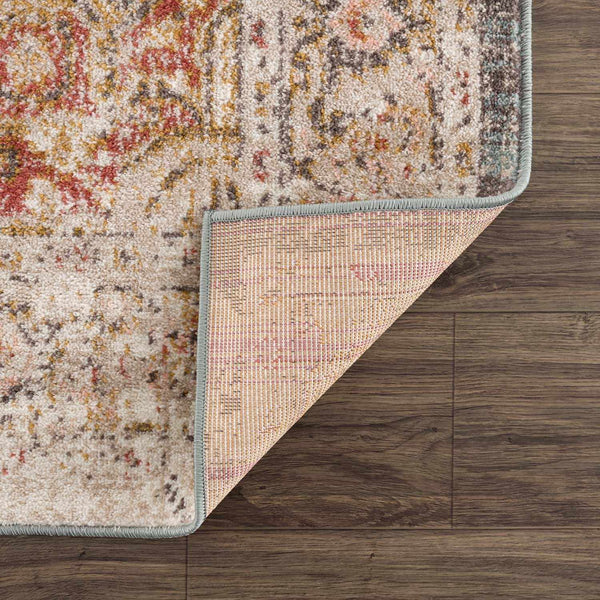 Distressed Medallion Area Rug