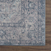 Blue Medallion Woven Area Rug