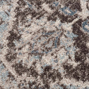 Dark Brown Medallion Area Rug