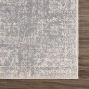 Gray Medallion Woven Area Rug