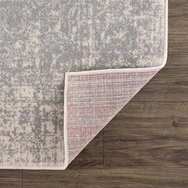 Gray Medallion Woven Area Rug
