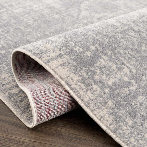 Gray Medallion Woven Area Rug