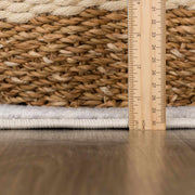 Gray Medallion Woven Area Rug