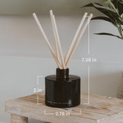 Pumpkin Spice Amber Glass Reed Diffuser, 3.5 oz